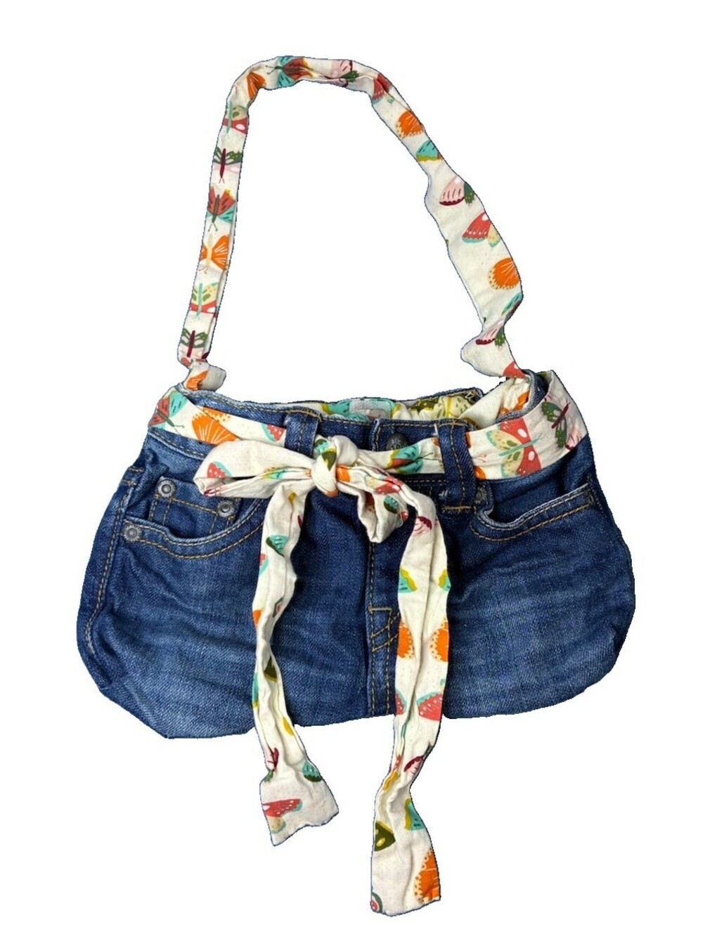handmade denim jean purse